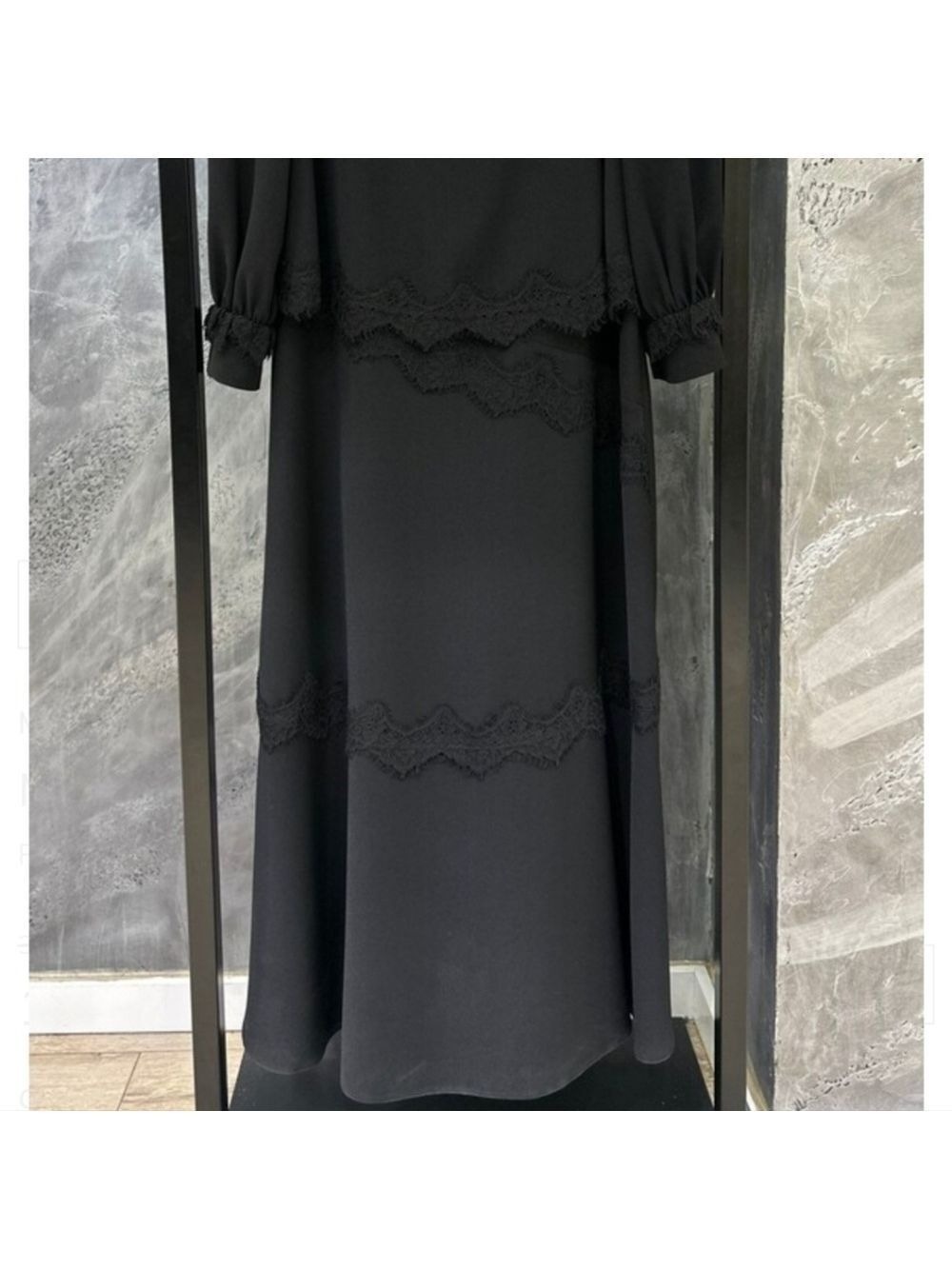 Maq Design Black Lanar Elbise Dress Women's Size 3 - Picture 3 of 4